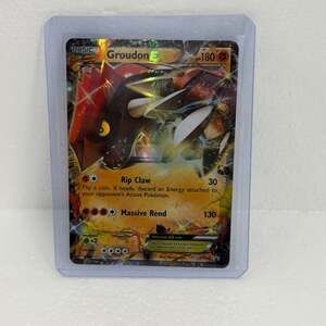 Pokémon Groudon-EX XY42 Black Star Promo Holo Card